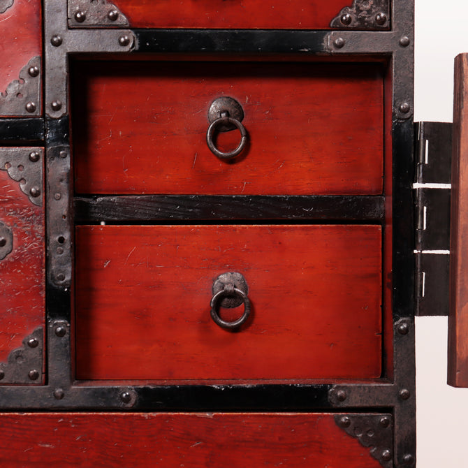 米沢小箪笥　スタンド付き【YONEZAWA small chest with metal stand】 [j1079]