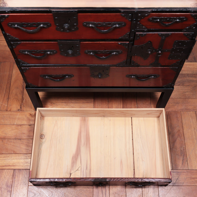 米沢小箪笥　スタンド付き【YONEZAWA small chest with metal stand】 [j1079]