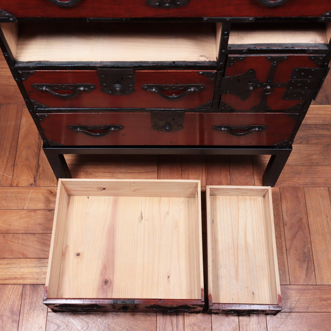 米沢小箪笥　スタンド付き【YONEZAWA small chest with metal stand】 [j1079]