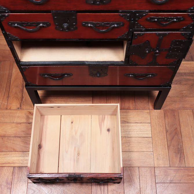 米沢小箪笥　スタンド付き【YONEZAWA small chest with metal stand】 [j1079]