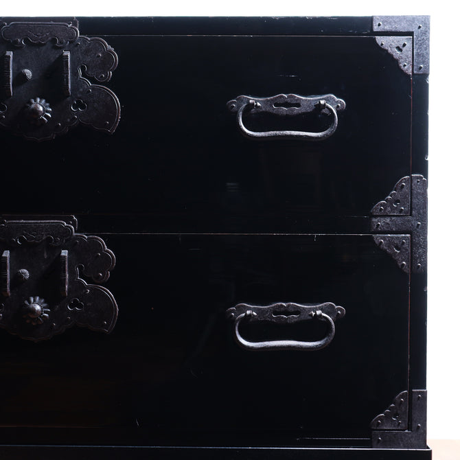 庄内兜金具衣裳箪笥　スタンド付き【SHONAI clothing chest with metal stand】[j1083]