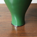 七寶緑釉抽象文花瓶　安藤七宝店謹製 [k0431]　Cloisonne green glazed abstract pattern vase by Ando Cloisonne