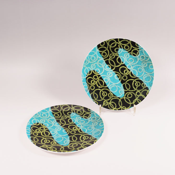 Royal Worcester製 プレート2枚セット　林原美術館オリジナルデザイン 【 Royal Worcester & Hayashibara Arts Mint plate ×２】  [rw0002]