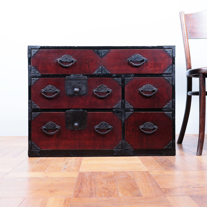 時代箪笥／米沢小箪笥【Yonezawa small clothing chest】[j1088]　Japanese Antique Furniture