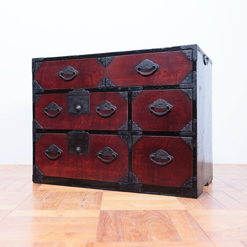 米沢小箪笥【Yonezawa small clothing chest】[j1088]