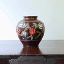 安藤七宝 鎚起七宝花瓶【 Cloisonne vase by ANDO SHIPPOU 】 [k0433]