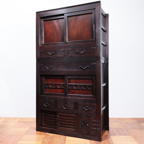 美濃帳場箪笥【MINO maerchant chest】 [j1087]