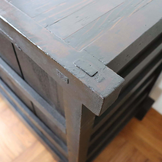 欅米沢車箪笥【KEYAKI YONEZAWA KURUMA TANSU - wheeled merchant chest 】 [j0944]