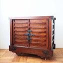 欅米沢車箪笥【KEYAKI YONEZAWA KURUMA TANSU - wheeled merchant chest 】 [j0944]