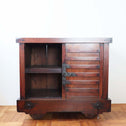 欅米沢車箪笥【KEYAKI YONEZAWA KURUMA TANSU - wheeled merchant chest 】 [j0944]
