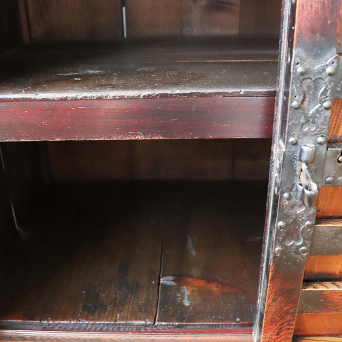 欅米沢車箪笥【KEYAKI YONEZAWA KURUMA TANSU - wheeled merchant chest 】 [j0944]