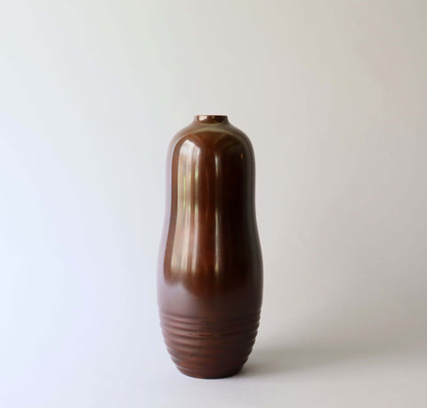 高村豊周/水紋朱銅花入れ【 Bronze vase by TOYOCHIKA TAKAMURA】 [k0441]