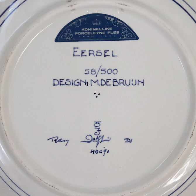 ロイヤルデルフト イヤープレート(25.4cm) 1990年【royal delft year plate 1990】 [DFB90]