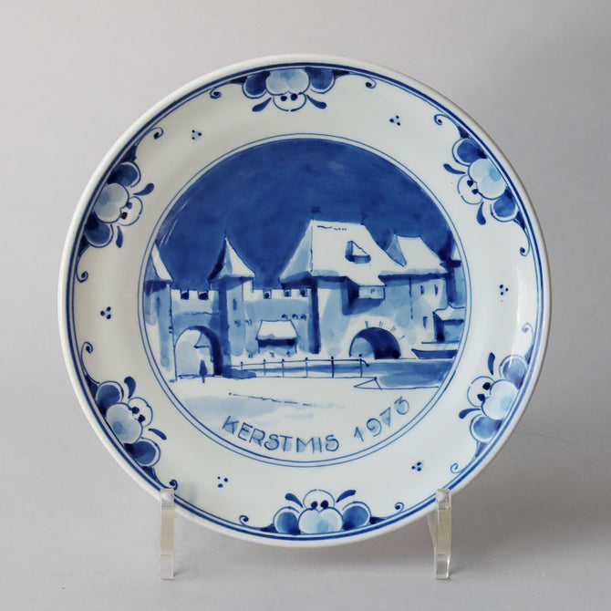 ロイヤルデルフト イヤープレート(18.3cm) 1973年【royal delft year plate 1973】 [DFS73]