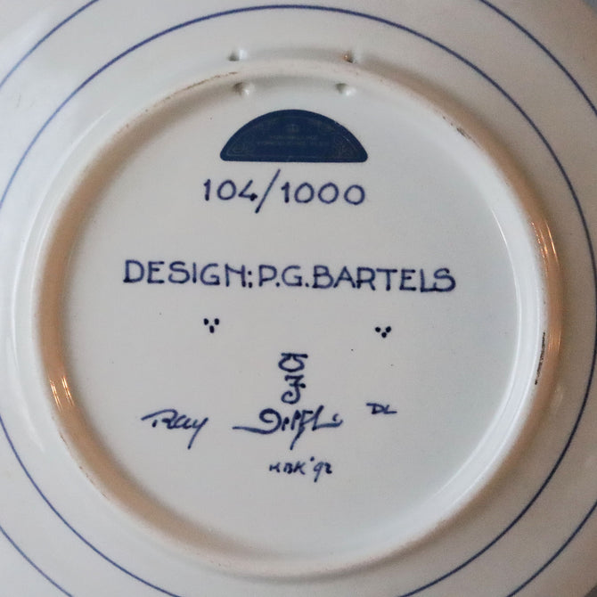 ロイヤルデルフト イヤープレート(18.3cm) 1992年【royal delft year plate 1992】 [DFS92]