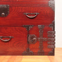 時代箪笥／欅二本松角金具衣裳箪笥【NIHONMATSU clothing chest】 [j1015]　Japanese Antique Furniture
