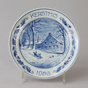 ロイヤルデルフト イヤープレート(18.3cm) 1986年【royal delft year plate 1986】 [DFS86]