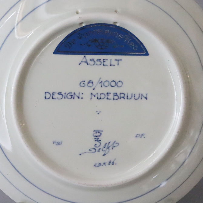 ロイヤルデルフト イヤープレート(18.3cm) 1986年【royal delft year plate 1986】 [DFS86]