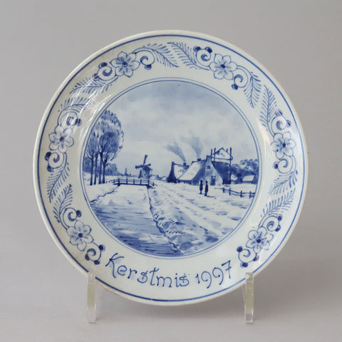 ロイヤルデルフト イヤープレート(18.3cm) 1997年【royal delft year plate 1997】 [DFS97]