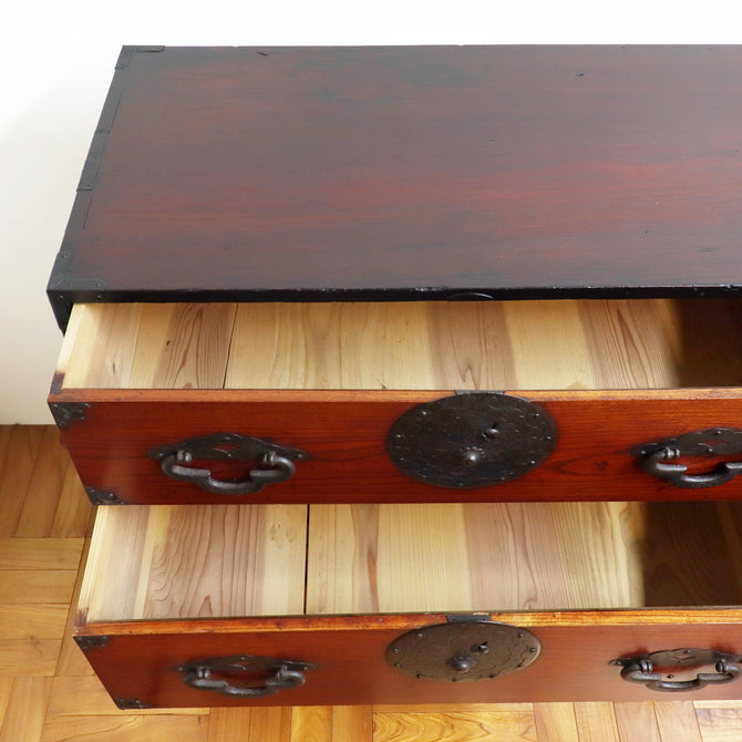 欅米沢桜紋衣裳箪笥【YONEZAWA clothing chest】 [j0984]