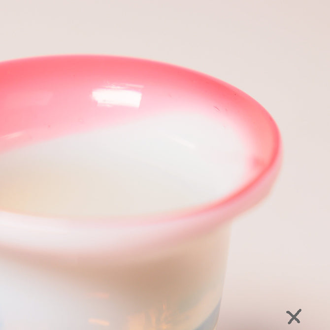赤縁ぼかし氷コップ (アイスクリームコップ)　[IZ335-1] No.2
