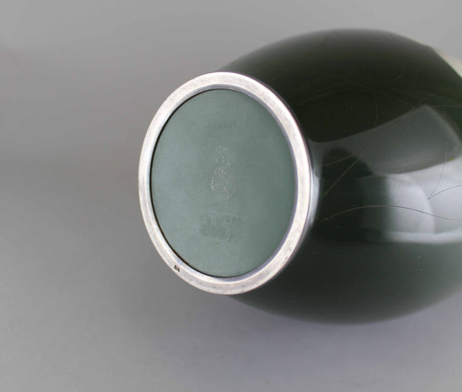 夕顔図安藤七宝花瓶【 Cloisonne vase with Evening glory by ANDO SHIPPOU 】 [k0396]