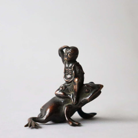 盆景置物 蝦蟇仙人【 BONKEI figurine, GAMASENNIN 】 [s1448]