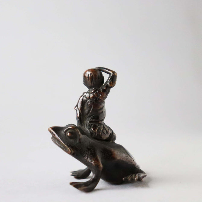 盆景置物 蝦蟇仙人【 BONKEI figurine, GAMASENNIN 】 [s1448]