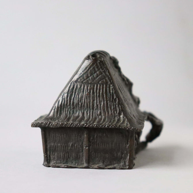 盆景 家屋置物【 Small bronze house for BONKEI  】 [s1449]