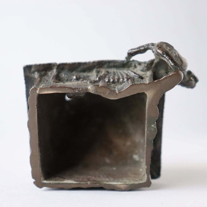 盆景 家屋置物【 Small bronze house for BONKEI  】 [s1449]