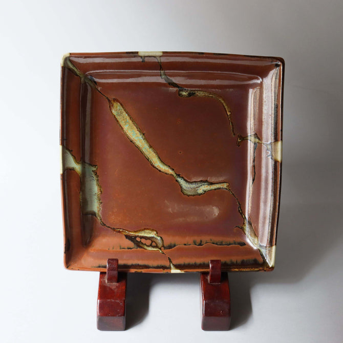 佐久間藤太郎/角皿【 plate by TOTARO SAKUMA】 [k0447]
