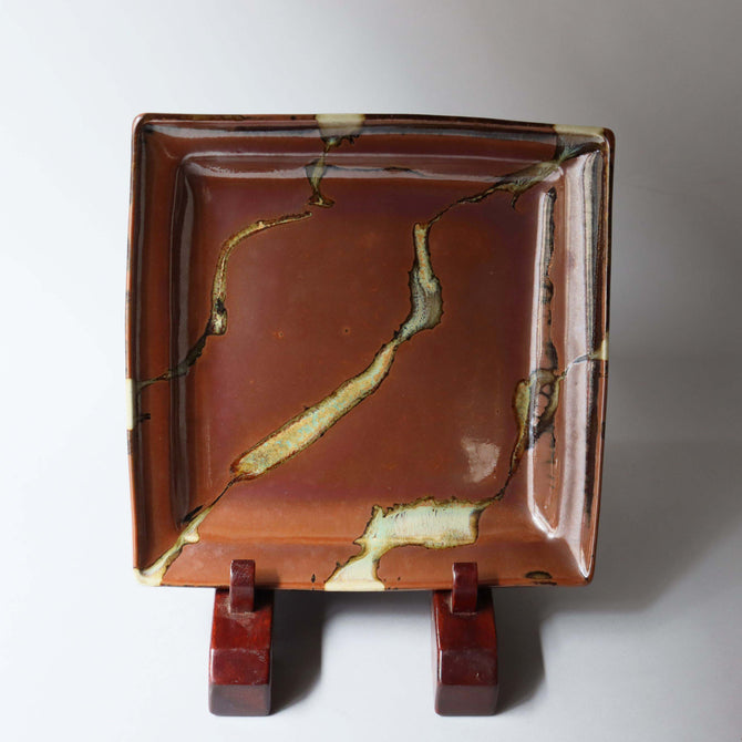 佐久間藤太郎/角皿【 plate by TOTARO SAKUMA】 [k0447]