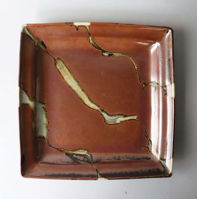 佐久間藤太郎/角皿【 plate by TOTARO SAKUMA】 [k0447]