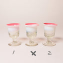 赤縁ぼかし氷コップ (アイスクリームコップ)　[IZ335-1] No.2